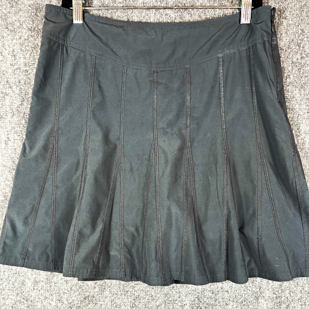 Athleta Athletic Skort Womens 8 Regular Gray Pull On Stretch Tennis Athleisure